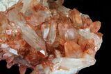 Natural, Red Quartz Crystal Cluster - Morocco #80648-2